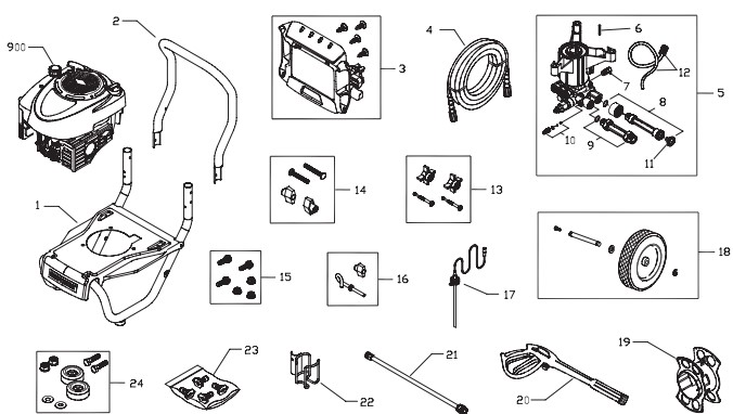 Craftsman Pressure Washer 020353 Parts